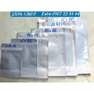 1KG TÚI ZIP BẠC ĐÁY ĐỨNG