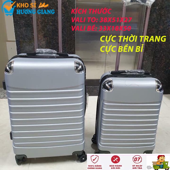 SET 2 VALI KÉO DU LỊCH HÀN QUỐC CAO CẤP CÓ BÁNH XE SIZE 20 INCH VÀ 24 INCH NHIỀU MÀU