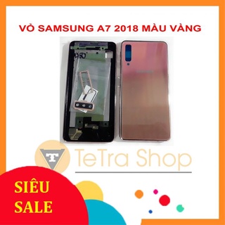 Vỏ samsung a7 2018 màu vàng