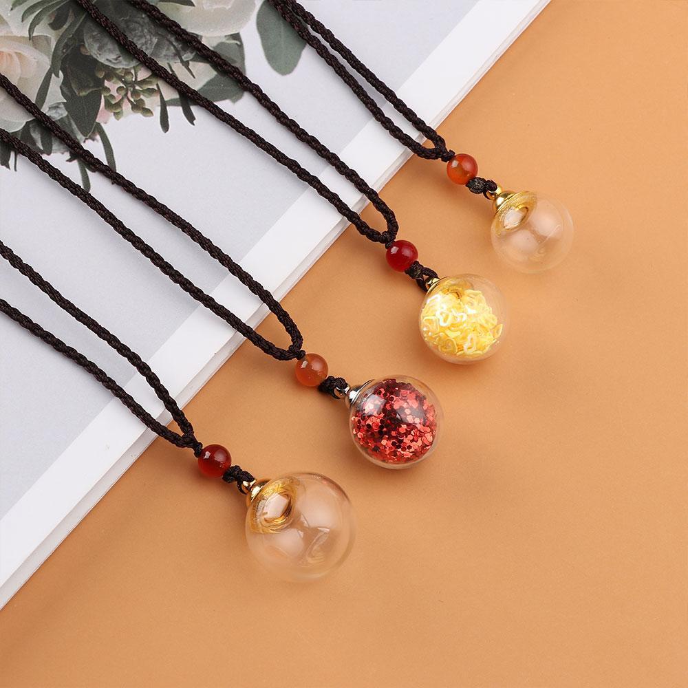 BORAG Vòng cổ Mặt Giọt Nước Khuếch Tán Tinh Dầu Cho Nam Nữ