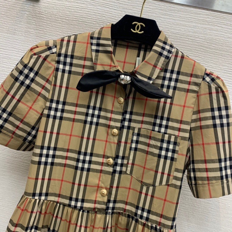 Đầm babydoll, đầm dáng xòe thời trang cao cấp BURBERRY BBR