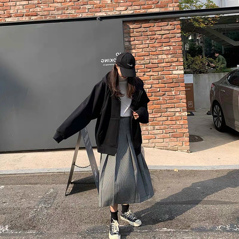 Khoác Nỉ Tay To Trơn Dáng Rộng Nam Nữ Unisex Mũ 2 Lớp Tay Bồng Chất Nỉ Dày Đẹp