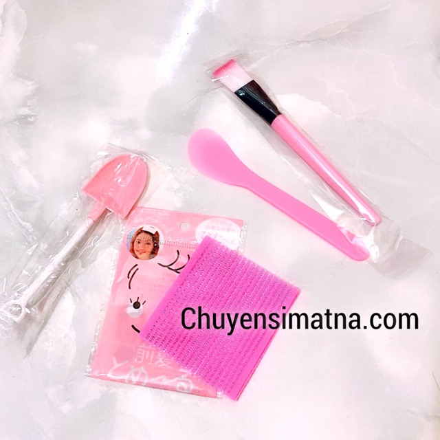 Bộ dụng cụ đắp mặt nạ 4 món