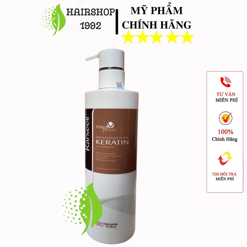 Kem ủ tóc - hấp tóc keratin Karseell💗Free Ship💗phục hồi tóc khô xơ hư tổn tái tạo cấu trúc tóc 500ml