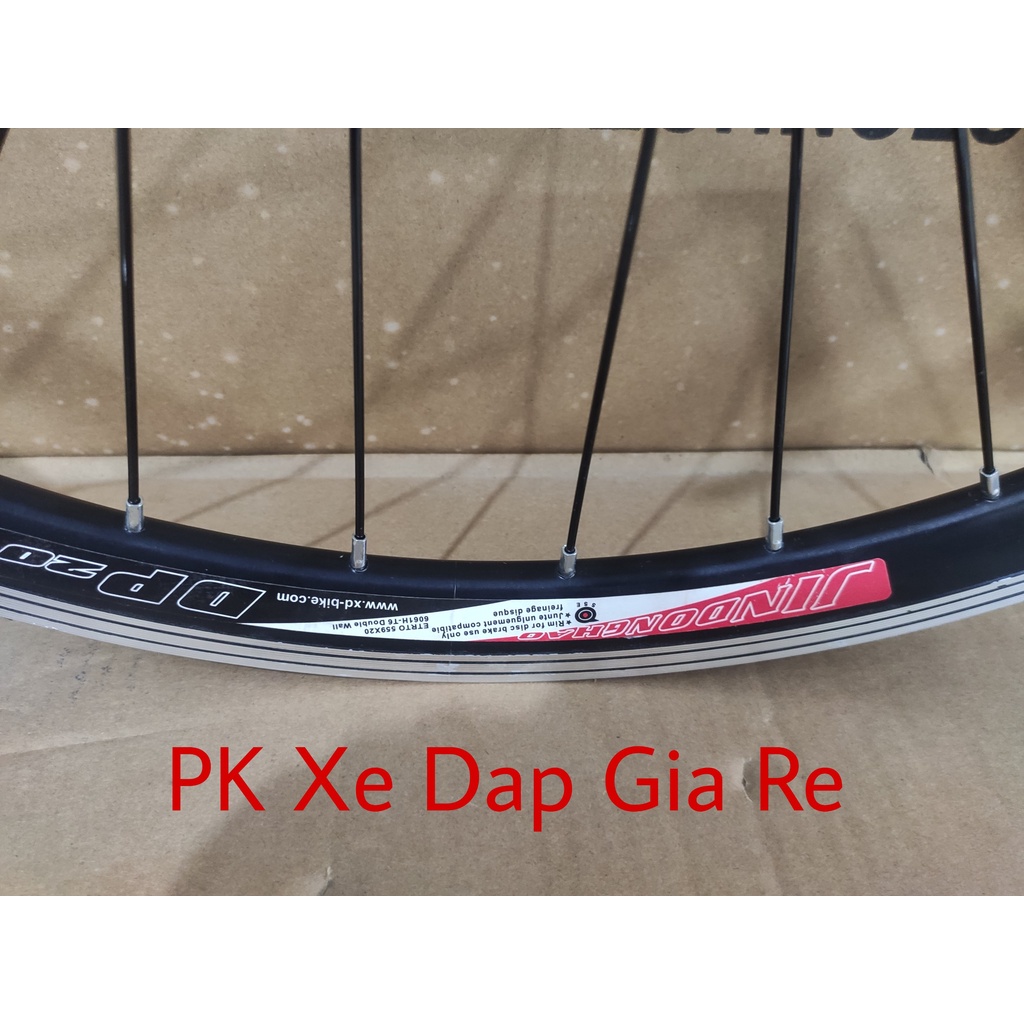 Bộ vành xe đạp 26 inch cao 3cm, Vành xe đạp bánh 26 inch đan sẵn sử dụng phanh V líp vặn