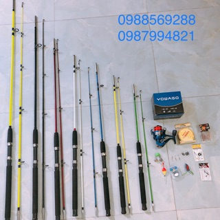Bộ cần câu 2 khúc shimano và máy yomago giá rẻ