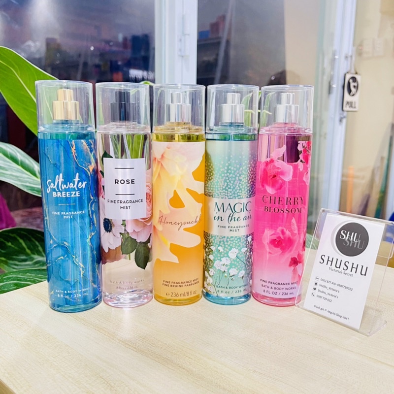 Xịt thơm toàn thân Bath body works mã hot