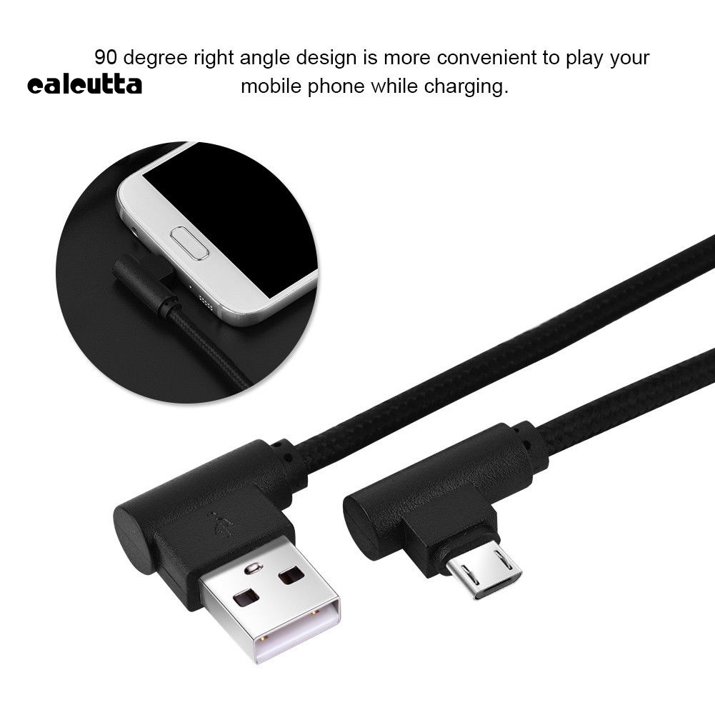 Dây Cáp Sạc Micro USB Dài 1M 90 Độ Chất Lượng Cao