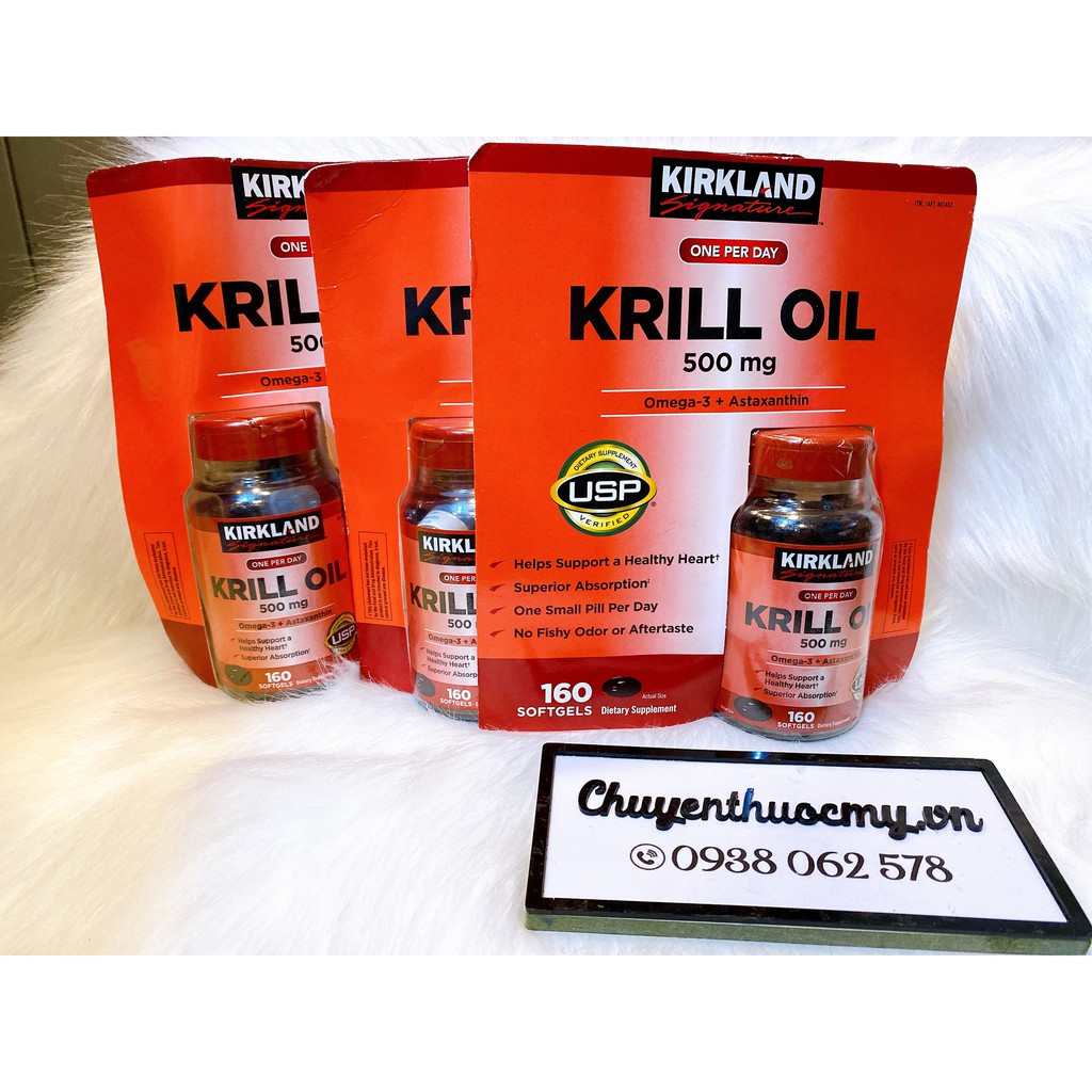Viên omega3 cao cấp Kirkland Krill oil 160v Shopee Việt Nam