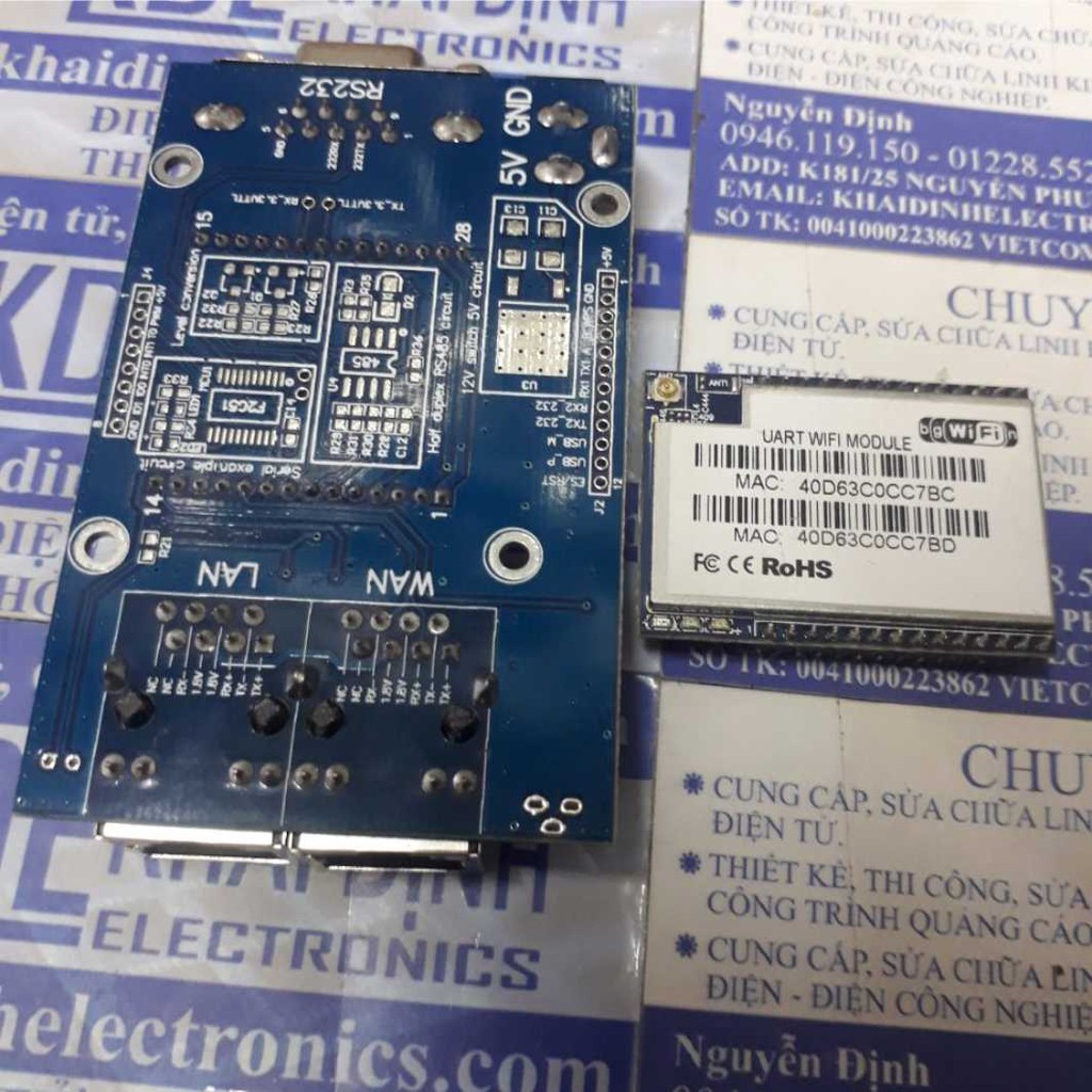 KIT Wifi Enthernet HLK-RM04 full phụ kiện, module nhà thông minh KDE0480