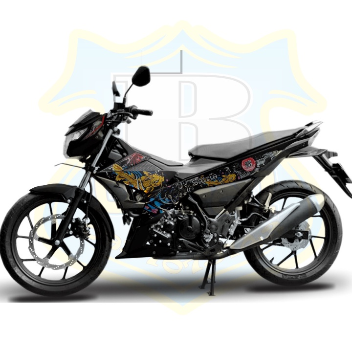 ( Quí khách vui lòng mang ra tiệm cho thợ dán ) Tem satria fi cá chép