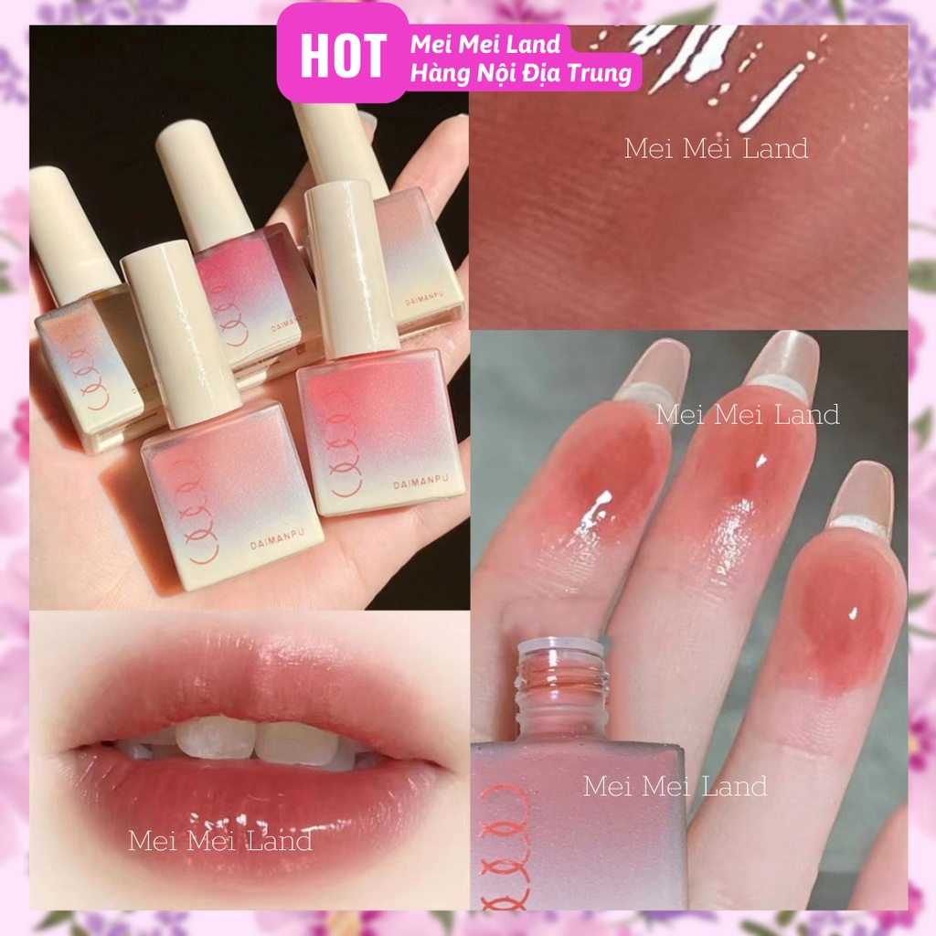 Son Bóng Daimanpu Hình Lọ Sơn Móng Tay Lên Môi Mềm Mịn Lâu Trôi