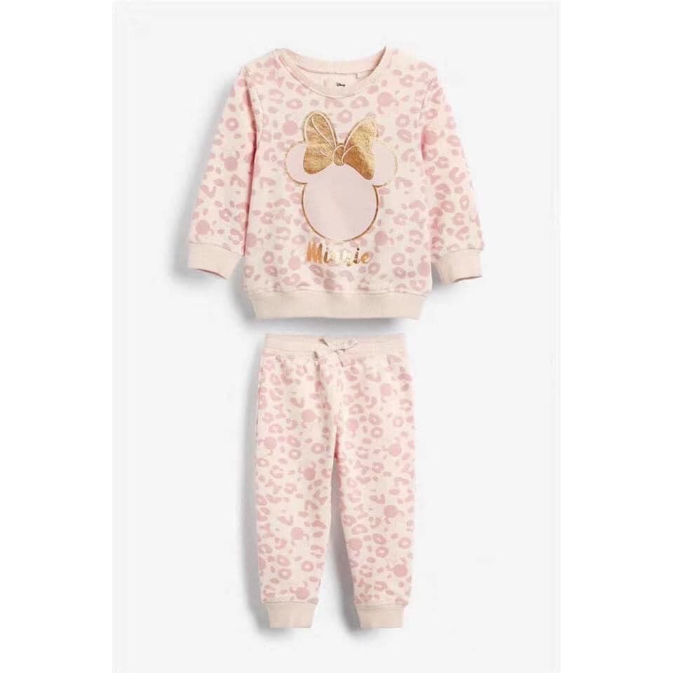 Bộ nỉ Disney Minnie cho bé gái xuất dư mẫu mới xinh quá ạ