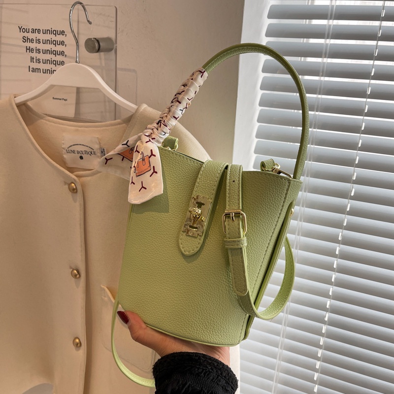 Túi Đeo Chéo Màu Sắc Đơn Giản Phong Cách Hàn Quốc Cho Nữ