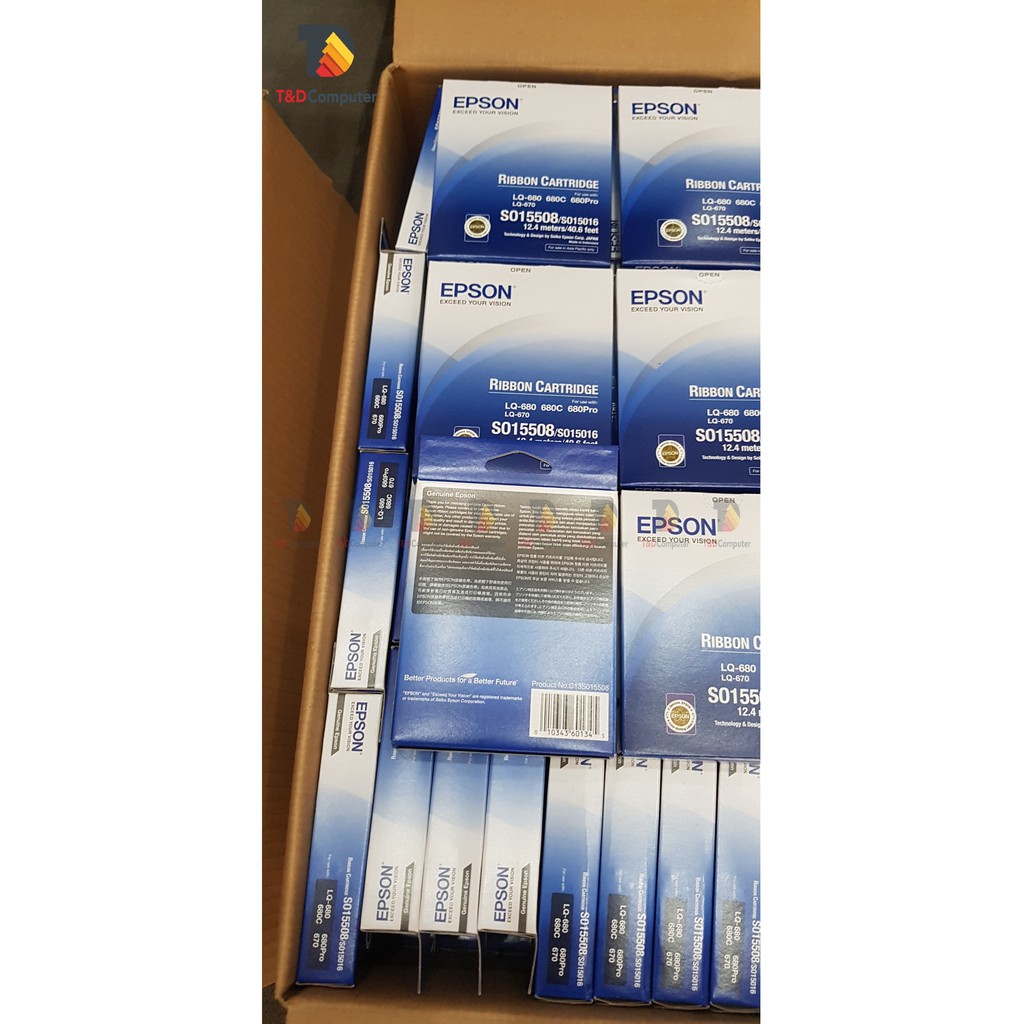 Băng mực Epson C13S015508 dùng cho LQ 680 Pro hàng mới chính hãng đầy đủ VAT