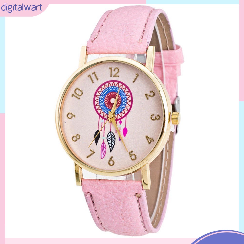 Đồng Hồ Geneva Dây Giả Da Thời Trang Cho Nữ