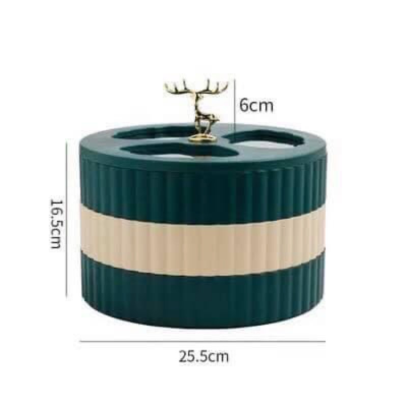 KHAY MỨT TRÒN NẮP HÌNH HƯƠU SANG CHẢNH 2 TẦNG MỚI 2020 | BigBuy360 - bigbuy360.vn