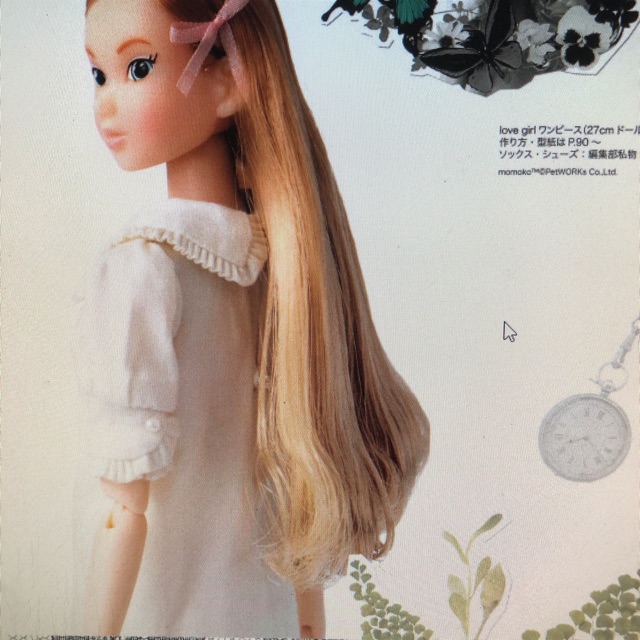 Z2B- Rập giấy may áo khoác đầm búp bê licca barbie