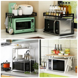 [GSS][FREESHIP] KỆ ĐỂ LÒ VI SÓNG 2 TẦNG ĐA NĂNG CAO CẤP (KHUNG INOX, THÉP, MẶT GỖ) [SỈ]