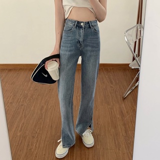 [Oder]QUẦN JEANS CẠP CAO ỐNG XẺ PHONG CÁCH CÁ TÍNH.