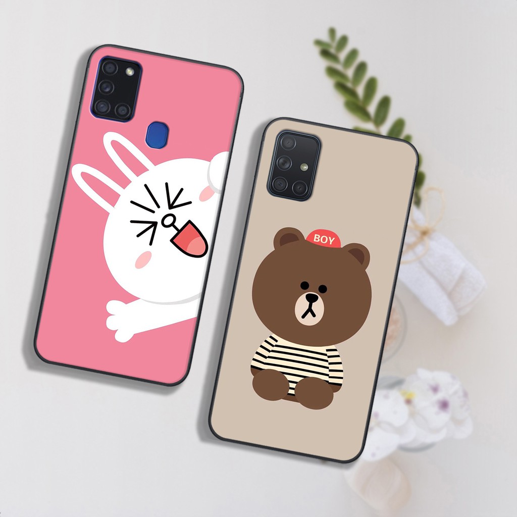 Ốp Samsung in hình Gấu Brown Cute cho máy Samsung A21S-A31-A51-A71