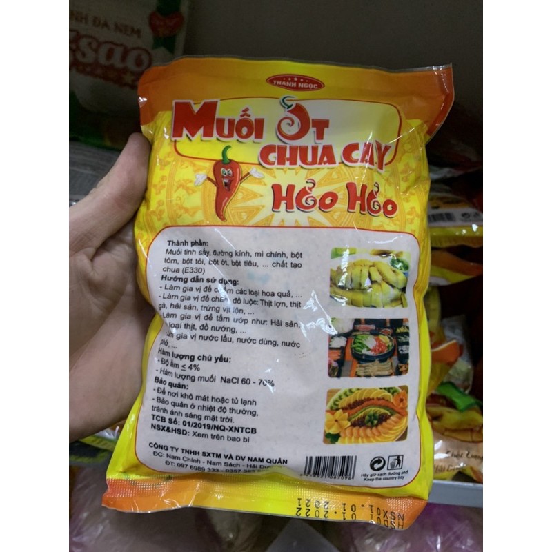 Muối Hảo Hảo Chua Cay Đức Hải Gói 500g