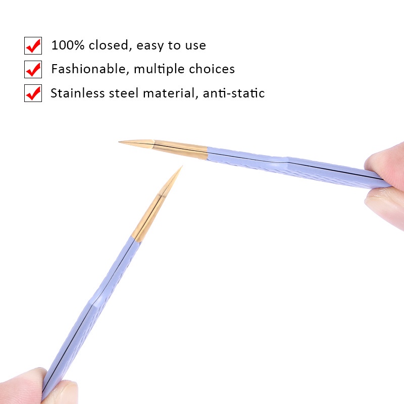 Dính với một thép phun 3D chính xác với một dụng cụ mở rộng lông mày chống tĩnh.