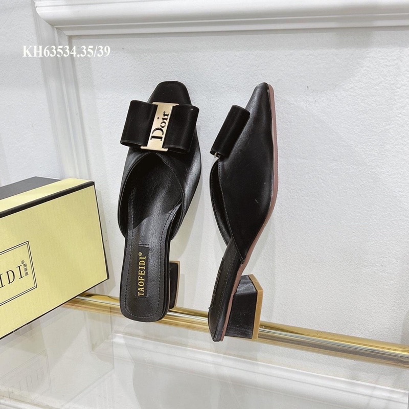 Sục Nơ DR Gót Vuông 4 Phân Form Dáng Siêu Đẹp