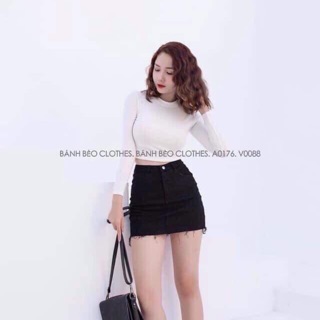 Chân váy kaki chữ A trơn