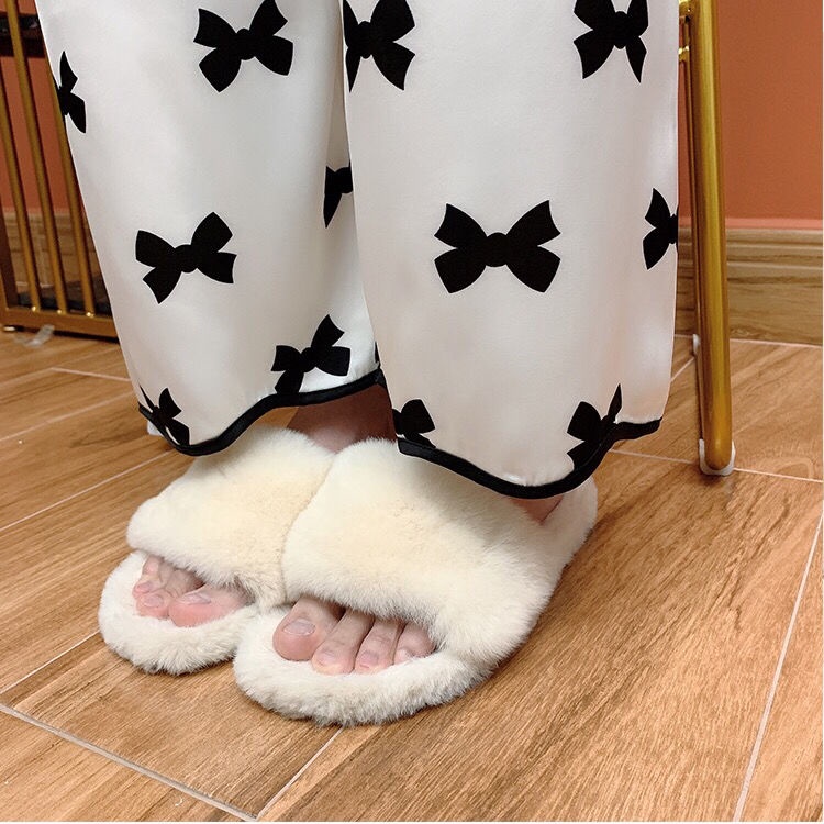 Bộ đồ ngủ tay ngắn màu trắng đen thiết kế đơn giản thời trang cho nữ