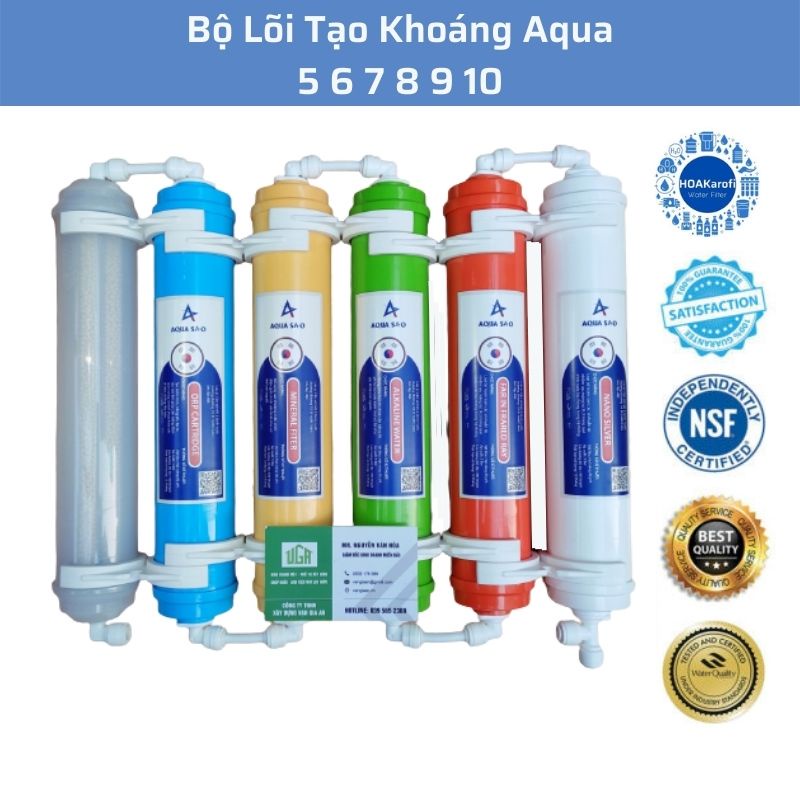 Lõi Lọc Tạo Khoáng AQUA 5 6 7 8 9 10 Chính Hãng Dùng Cho Các Dòng Máy Lọc Nước RO - NANO