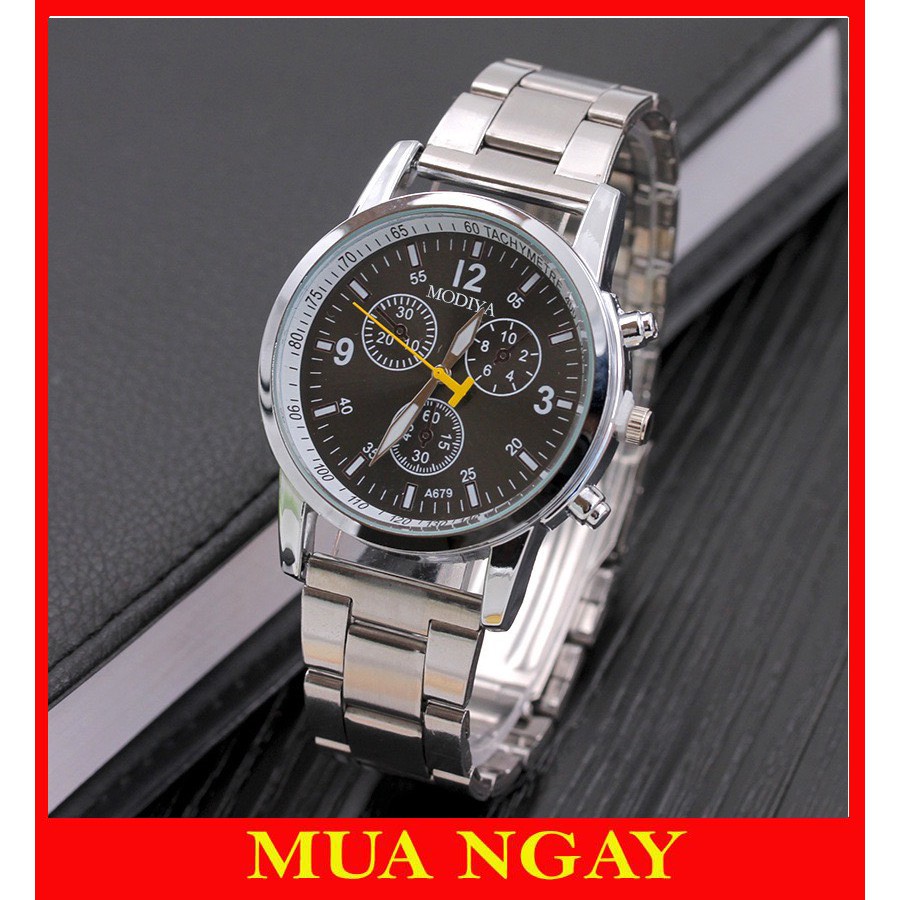 Đồng hồ nam dây kim loại cao cấp Modiya cực đẹp DH103