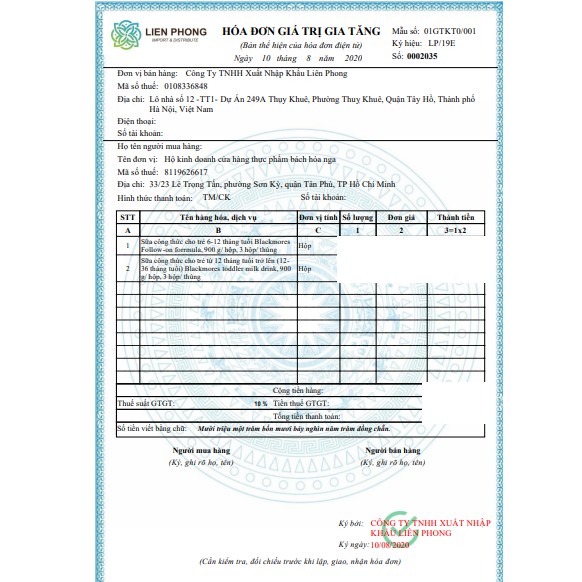  Sữa Blackmore Úc số 1-2-3 lon 900gam