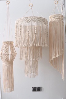 Đèn trang trí macrame