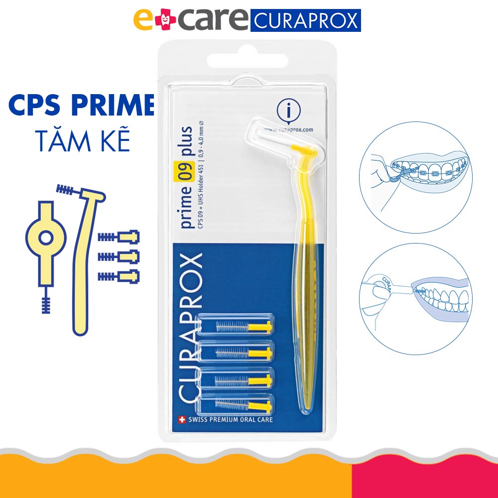 Bộ tăm chải kẽ răng Curaprox CPS Prime nhiều size