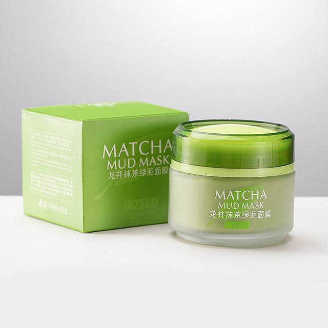 Mặt Nạ Bùn Trà Xanh  5 Tác Dụng  Laikou Matcha Mud Mask 85g