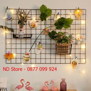 Khung Lưới Trang Trí, Tấm Lưới Trang Trí Sơn Tĩnh Điện Chống Gỉ (35x35, 45x35 - Trắng, Đen, Hồng) - Decor Your Style