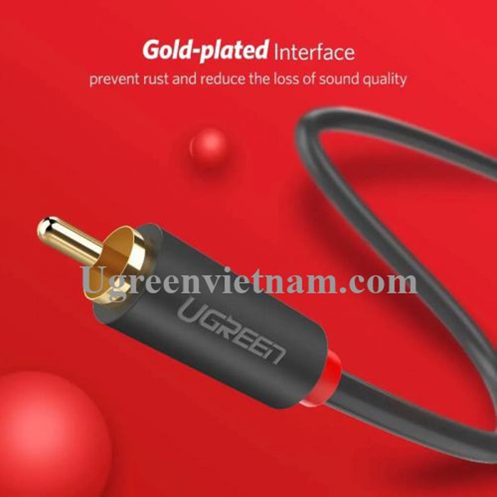 Cáp Âm Thanh 2RCA ra 2RCA UGREEN AV104 Cao Cấp