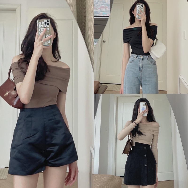 Áo len tăm trễ vai Ulzzang ẢNH CẬN CHẤT Ở CUỐI