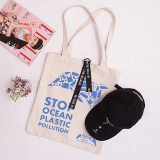 Túi xách vải bố Canvas, in thông điệp Bảo Vệ Môi Trường GB-TCV01