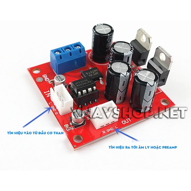 Bo khuếch đại Phono MM MC Sử dụng IC NE5532
