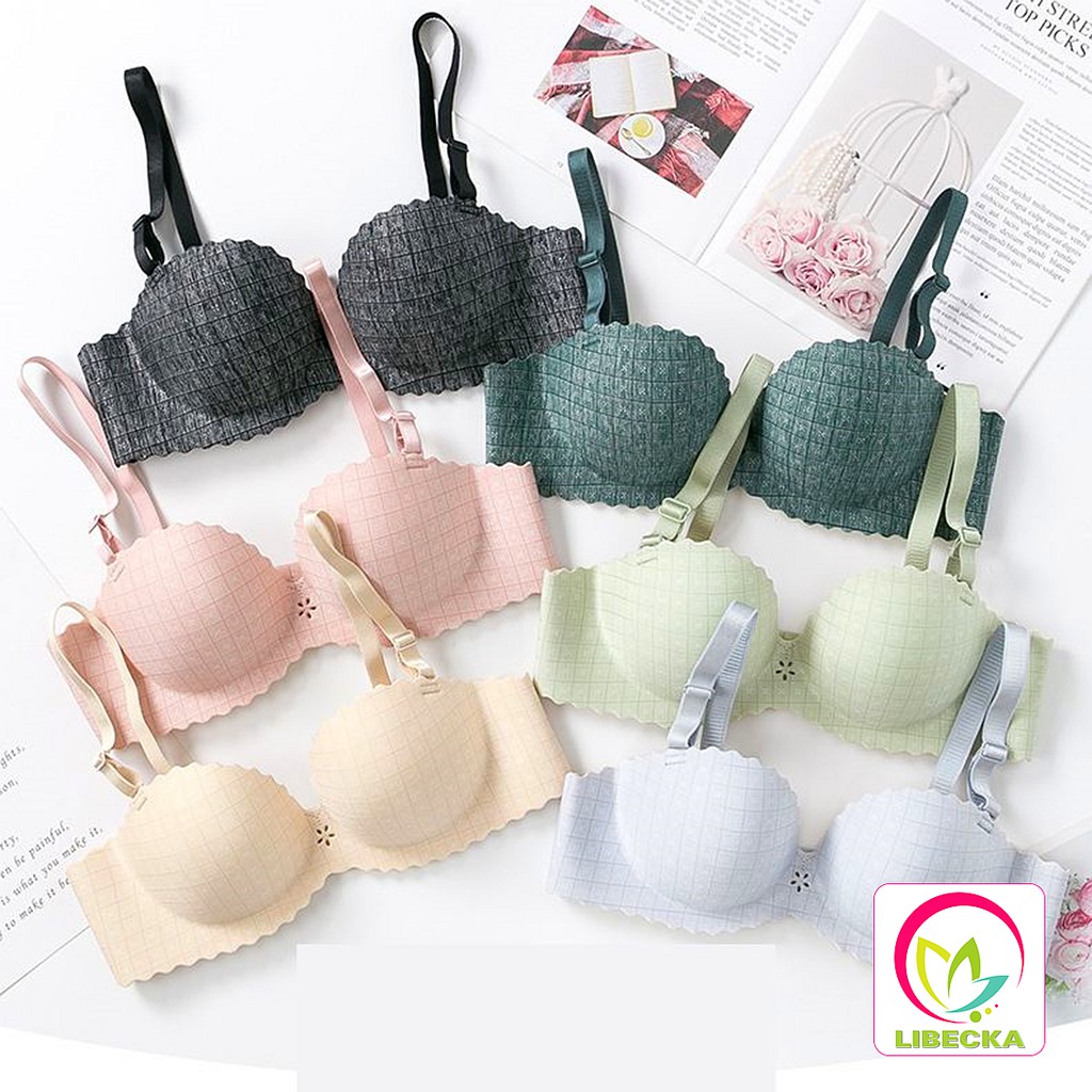 Áo ngực nữ dễ thương su đúc không gọng bàn tay nâng ngực Sexy gợi cảm thoáng khí hàng cao cấp LIBECKA AL18