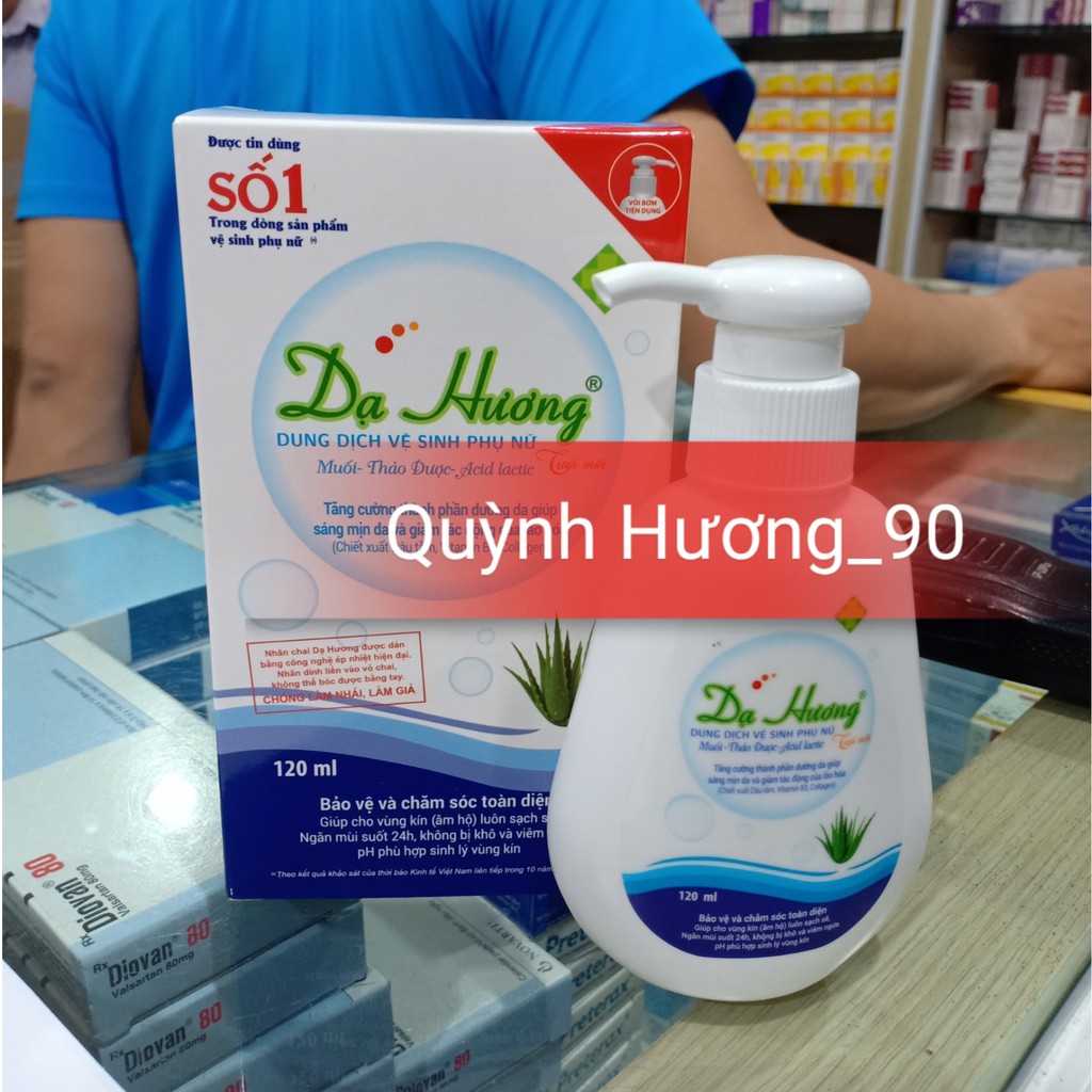 Dung dịch vệ sinh DẠ HƯƠNG 120ML có vòi tiện dụng