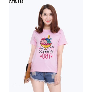 Áo thun in nhiệt in hình ly kem siêu hot - atin115