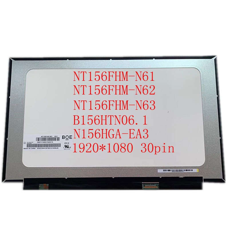 15.6 inch N156HGA-EA3 NT156FHM-N61 / N62 / N63 B156HTN06.1 1920 * 1080 LED Inch Cạnh hẹp LCD Không c