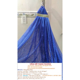 Lưới Võng May nẹp kim A( Màu tím + Siver )