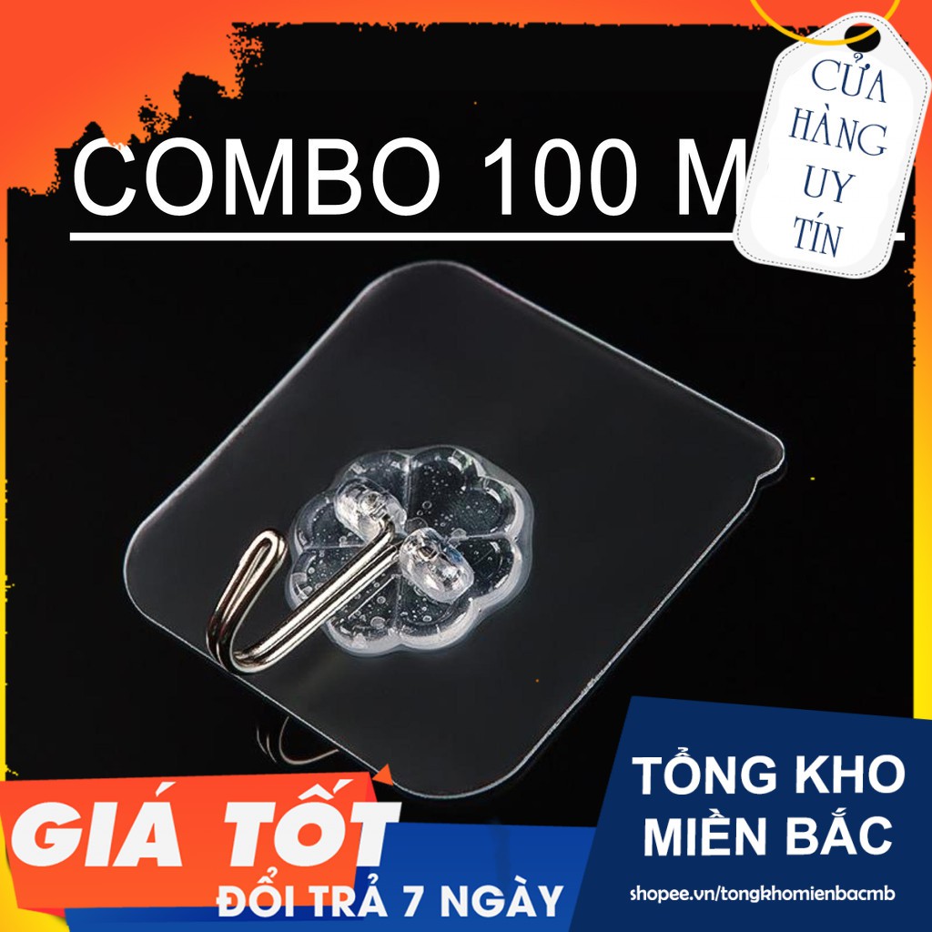 [BÁN SỈ] COMBO 150 MÓC DÁN TƯỜNG SIÊU DÍNH Siêu chắc(Hàng Mới)