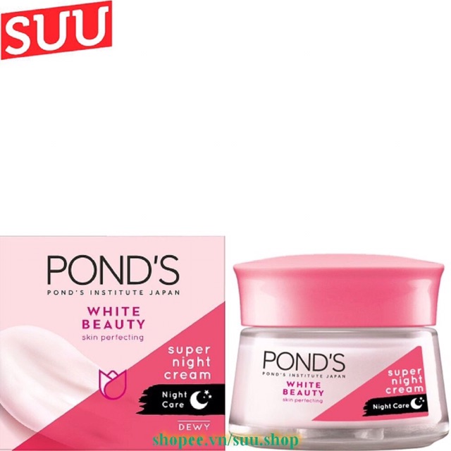 Kem dưỡng da Pond’s trắng hồng tinh khiết 30g ban đêm