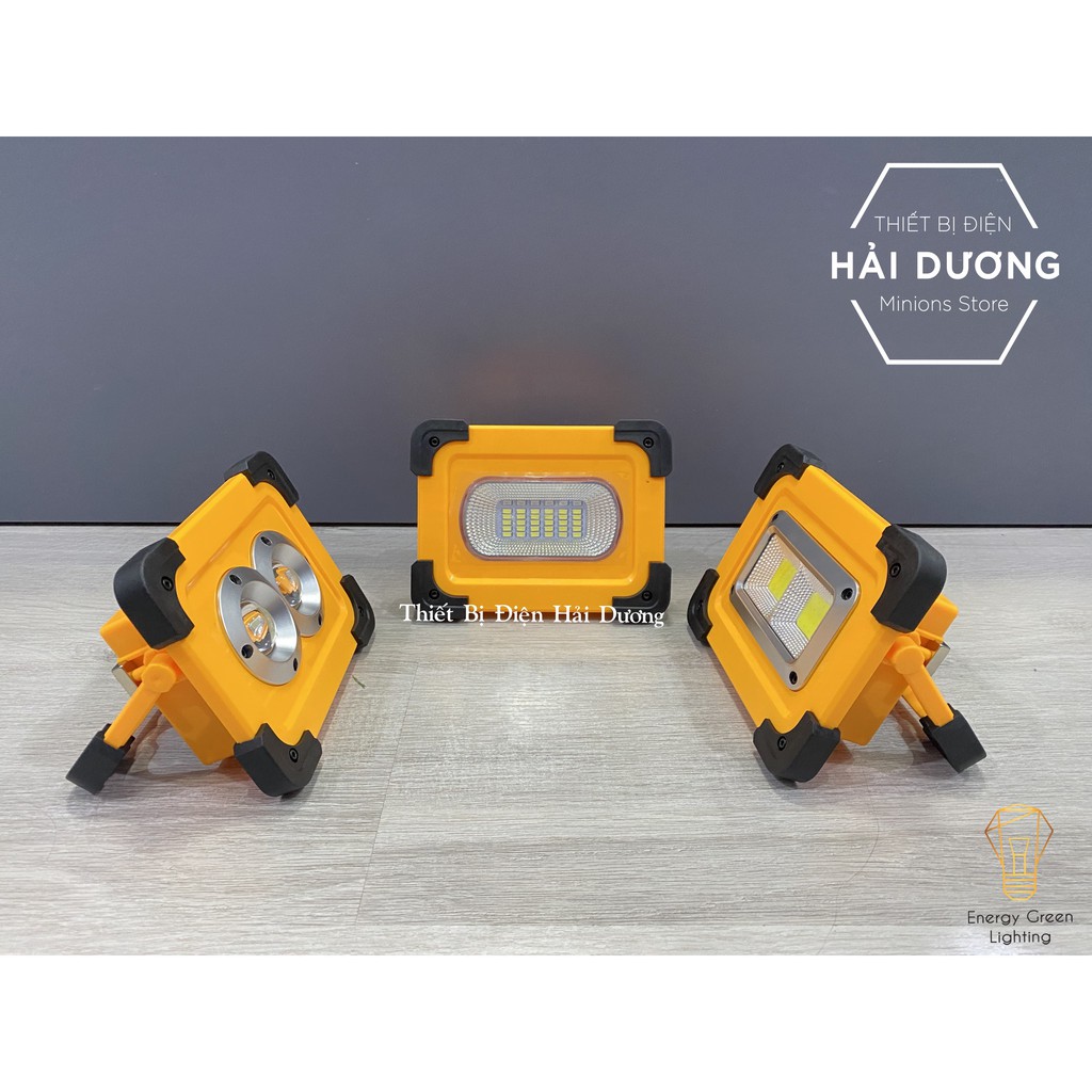 Pha Led Năng Lượng Mặt Trời Tích Hợp Pin Sạc Tích Hợp Siêu Sáng W852 , W853 , W854 - 3-4 Chế Độ Sáng - Có video