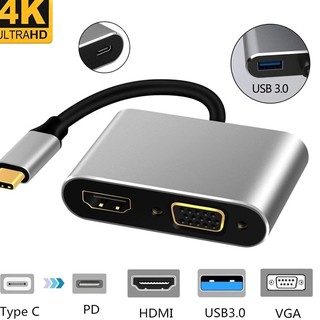 Bộ ChuyểN ĐổI MV99J USB TYPE C Sang HDMI VGA USB C Sang 4 Trong 1